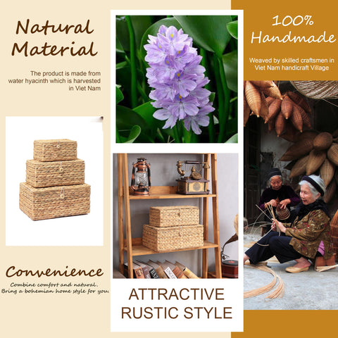 LUSYDECO decorative storage box for pantry and closet organization