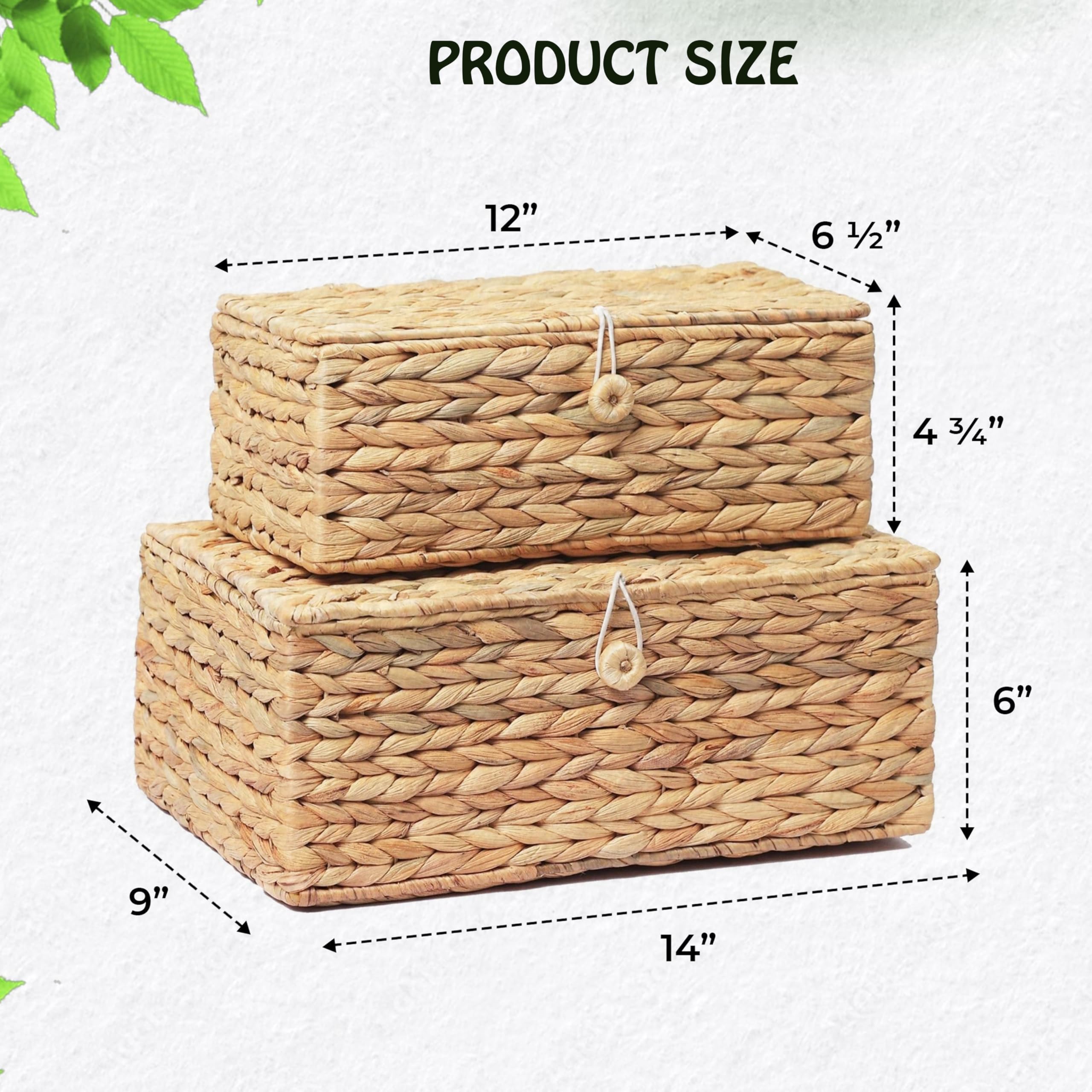LUSYDECO dust-protecting lid keeps contents clean and organized.