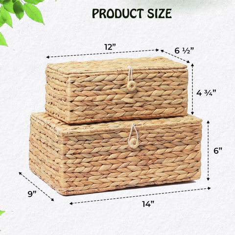 LUSYDECO dust-protecting lid keeps contents clean and organized.