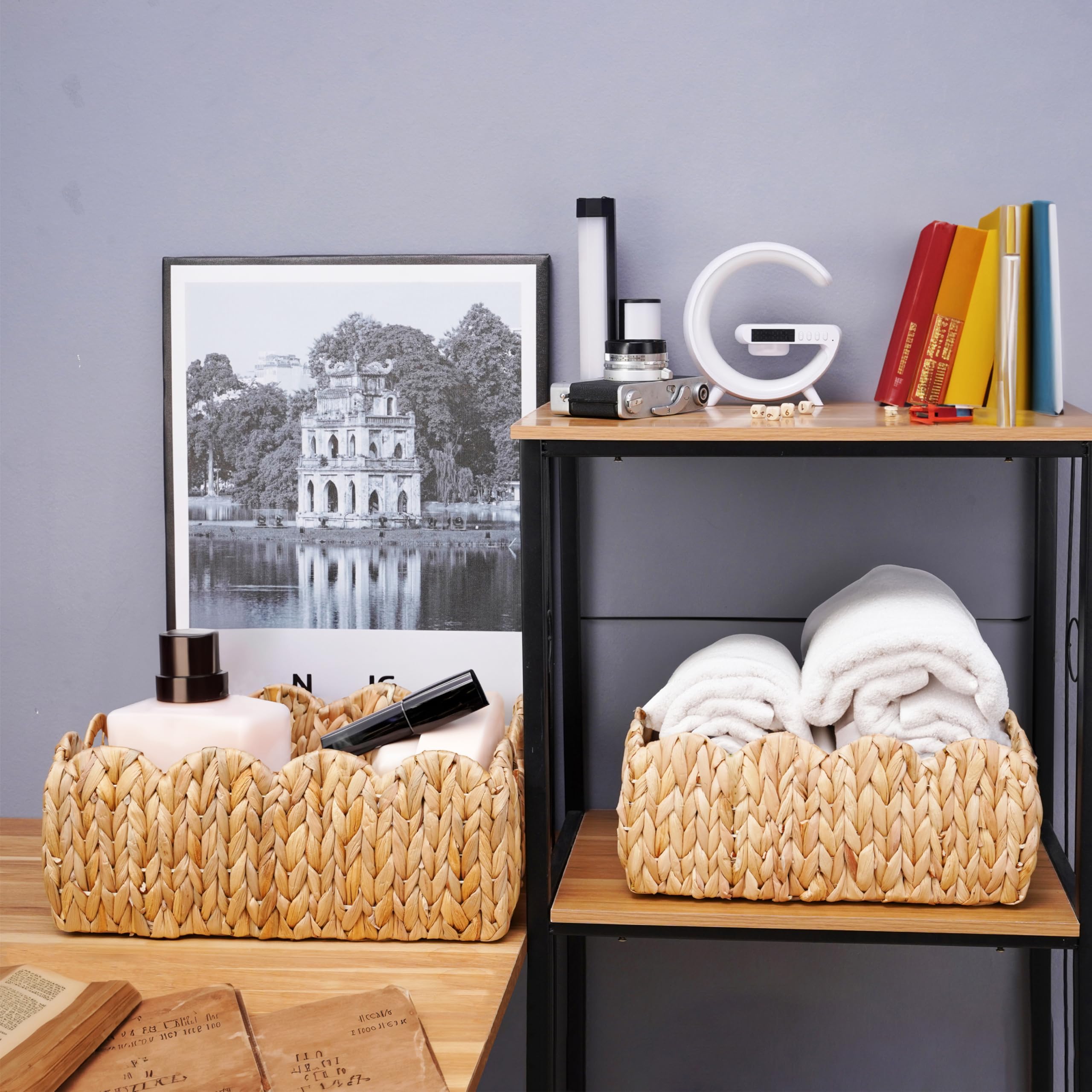 LUSYDECO nursery room basket helps keep toys neatly stored