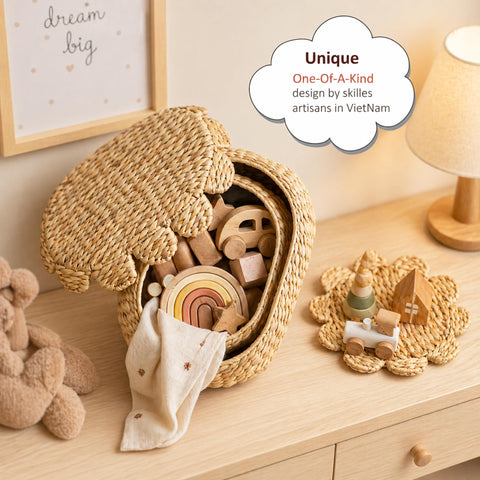 LUSYDECO small basket 14x10x6 suited for vanity storage.