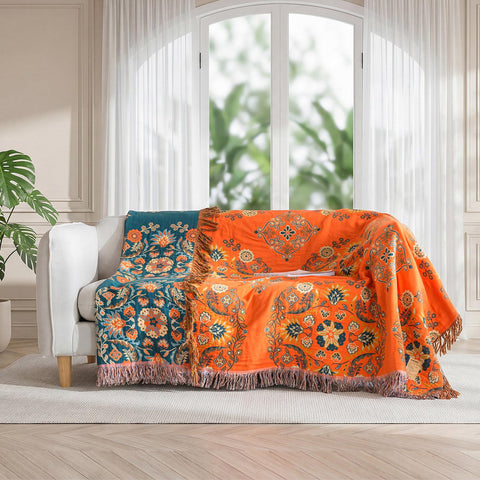 LUTBM bed decor blanket enhances sofas and chairs with pattern