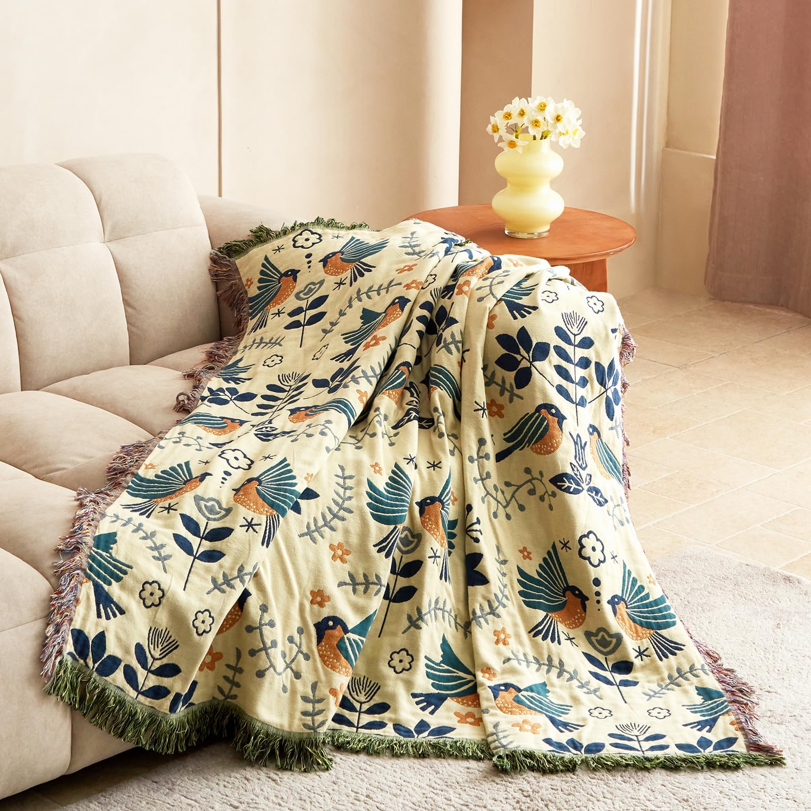 LUTBM Boho Throw Blanket gift-ready packaging for thoughtful presents.