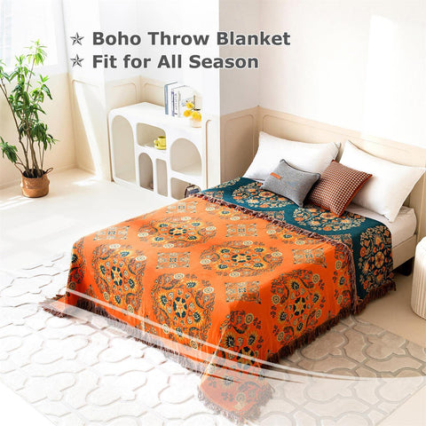 LUTBM lightweight all-season throw for bed cover or travel warmth
