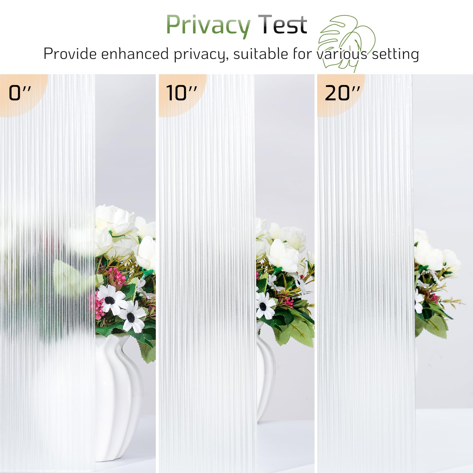 LUTE glass privacy film fits doors and cabinets with a subtle texture.