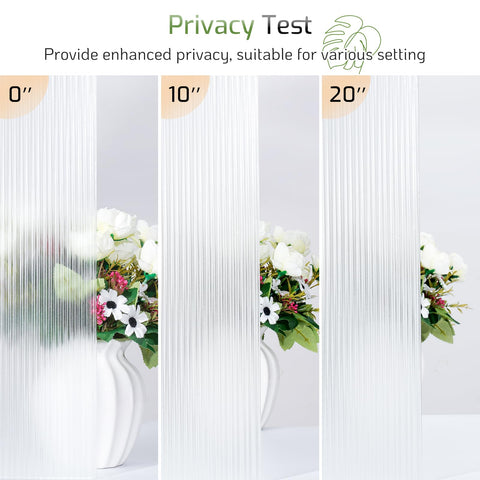 LUTE glass privacy film fits doors and cabinets with a subtle texture.