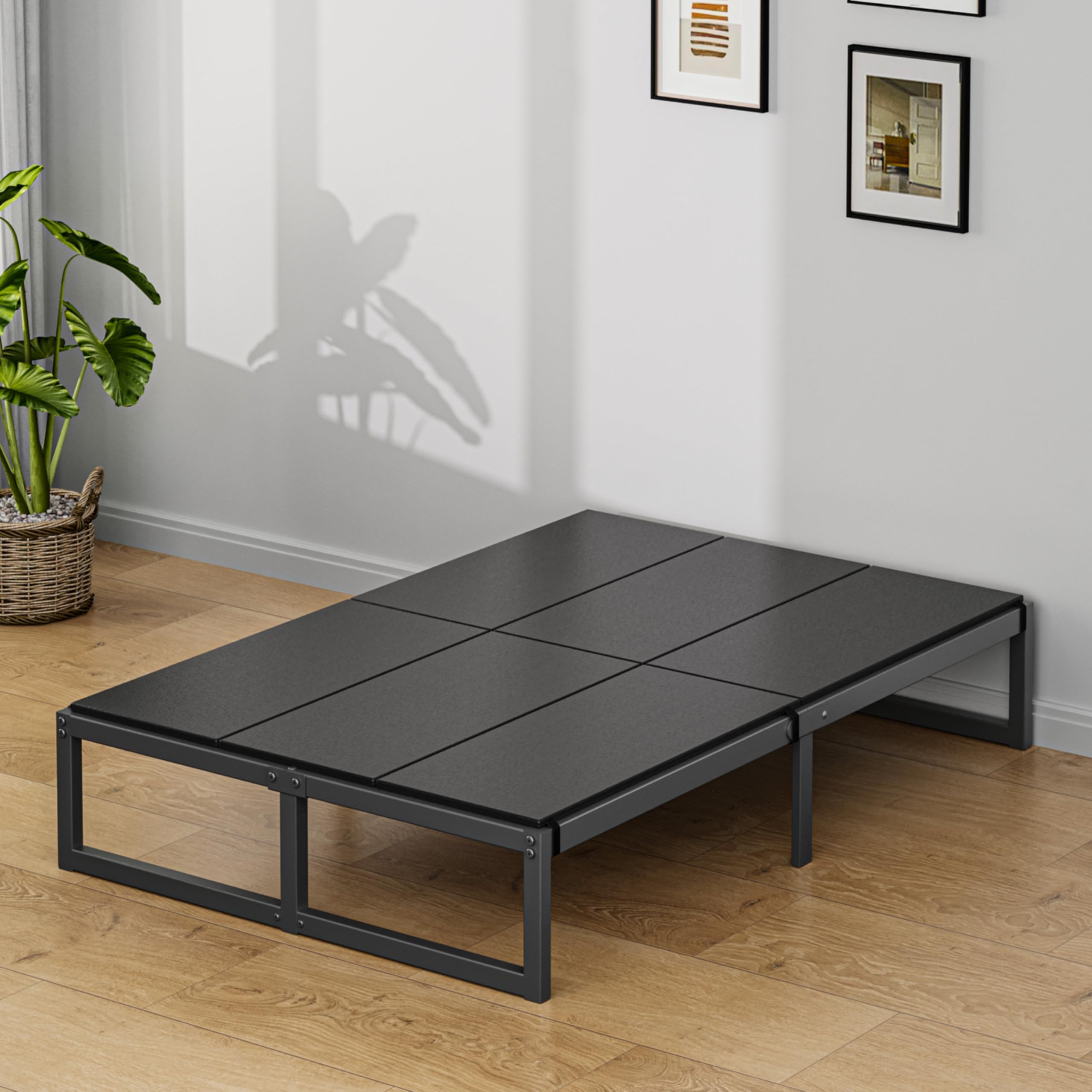 Lutown-Teen bunkie board full with secure straps anchors the mattress to the frame