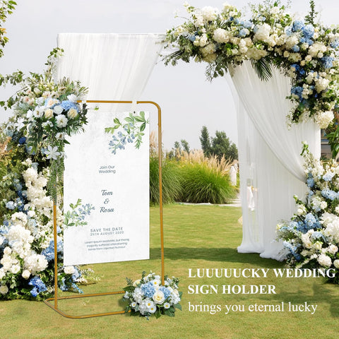 Luuuuucky heavy-duty iron base provides stable support for outdoor events.