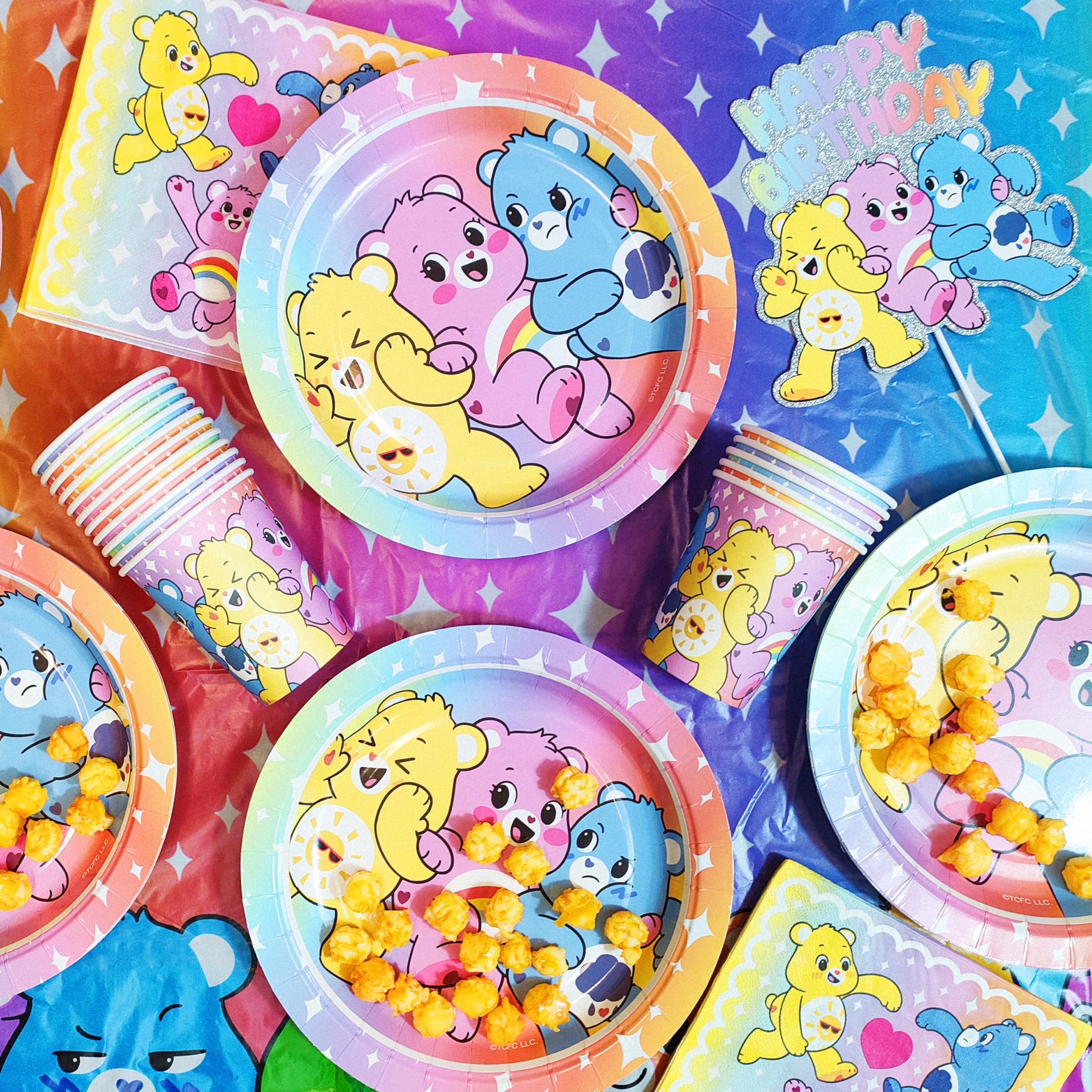 LUV HER Care Bears 58pc plates aid easy serving and cleanup