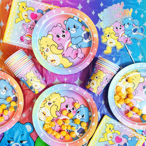 LUV HER Care Bears 58pc plates aid easy serving and cleanup