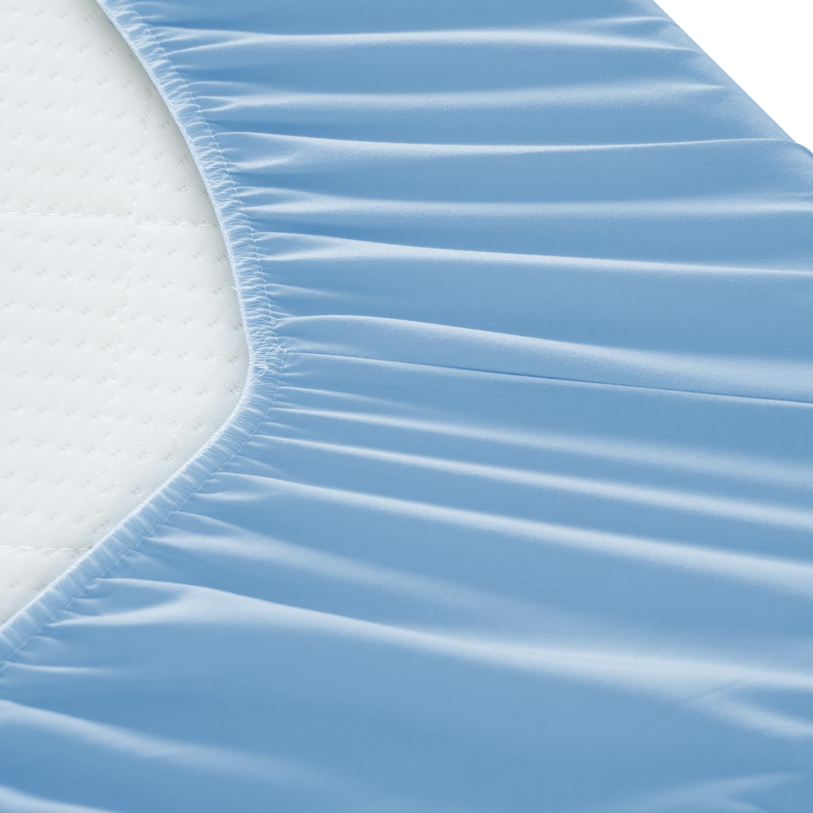 Luv4babe elastic-wrapped fitted sheet stays put with bed angle changes.