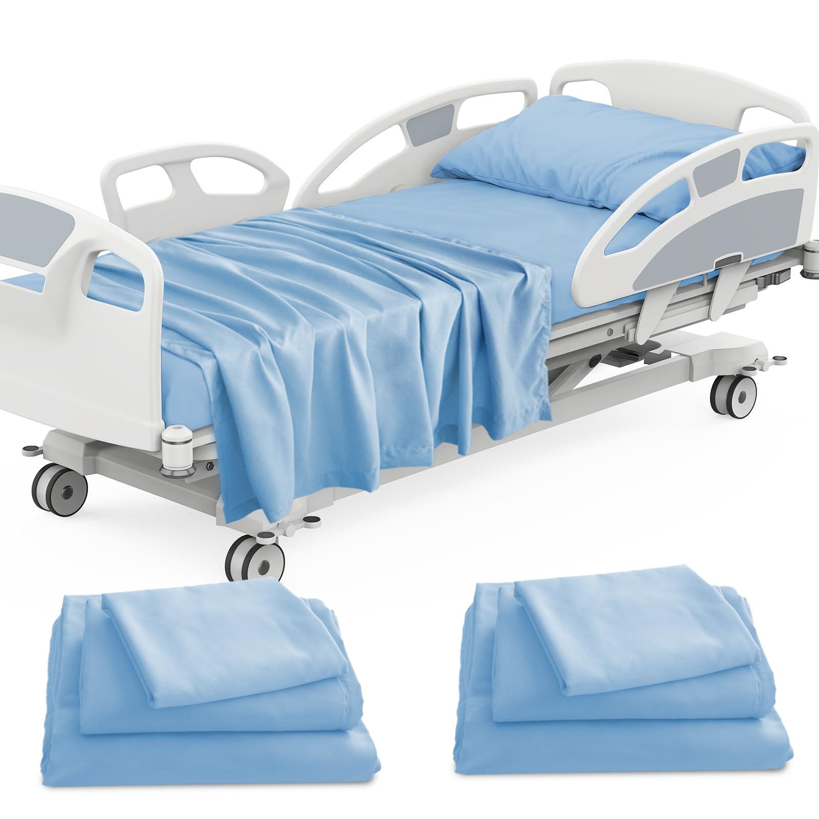 Luv4babe two fitted sheets 36x80x9 for a secure hospital bed fit.