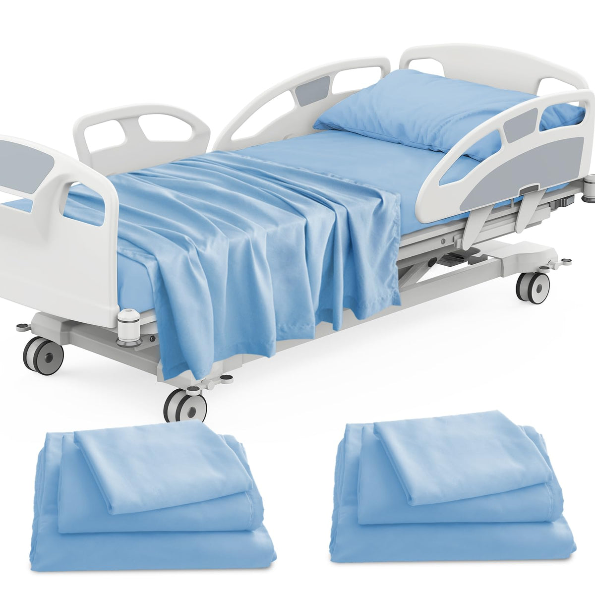 Luv4babe two fitted sheets 36x80x9 for a secure hospital bed fit.