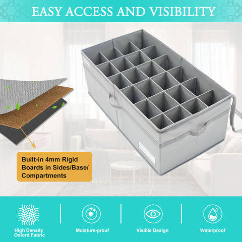 LUVHOMEE adjustable dividers fit varying sizes for versatile storage