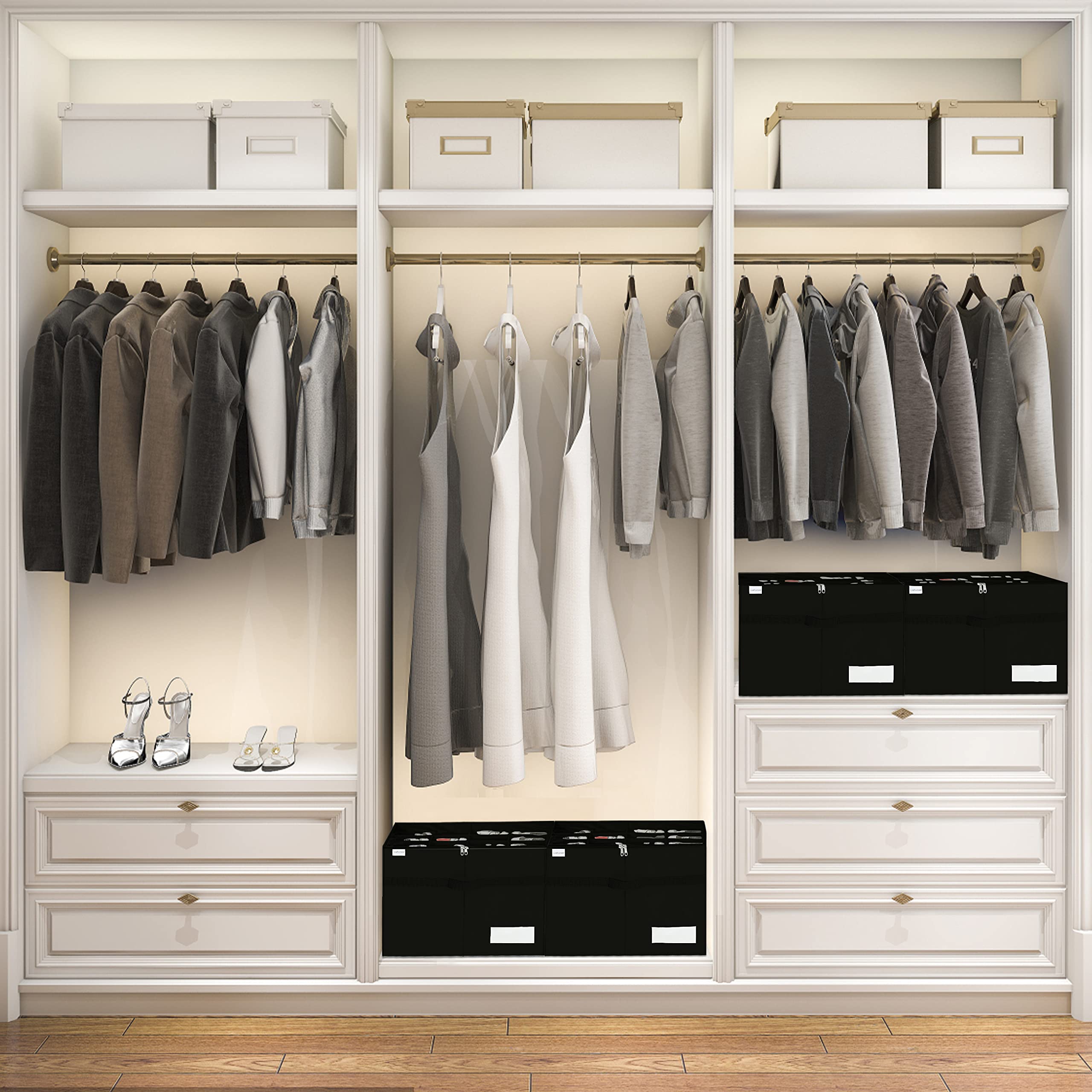 LUVHOMEE bottom-support 4mm hardboard raises shoes off the floor.