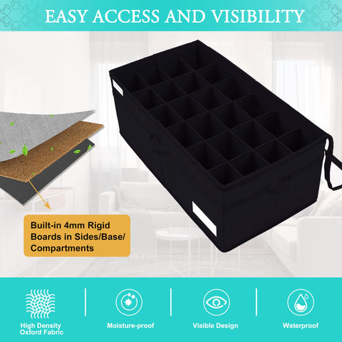 Luvhomee shoe storage organizer folded-flat saves space when not in use.