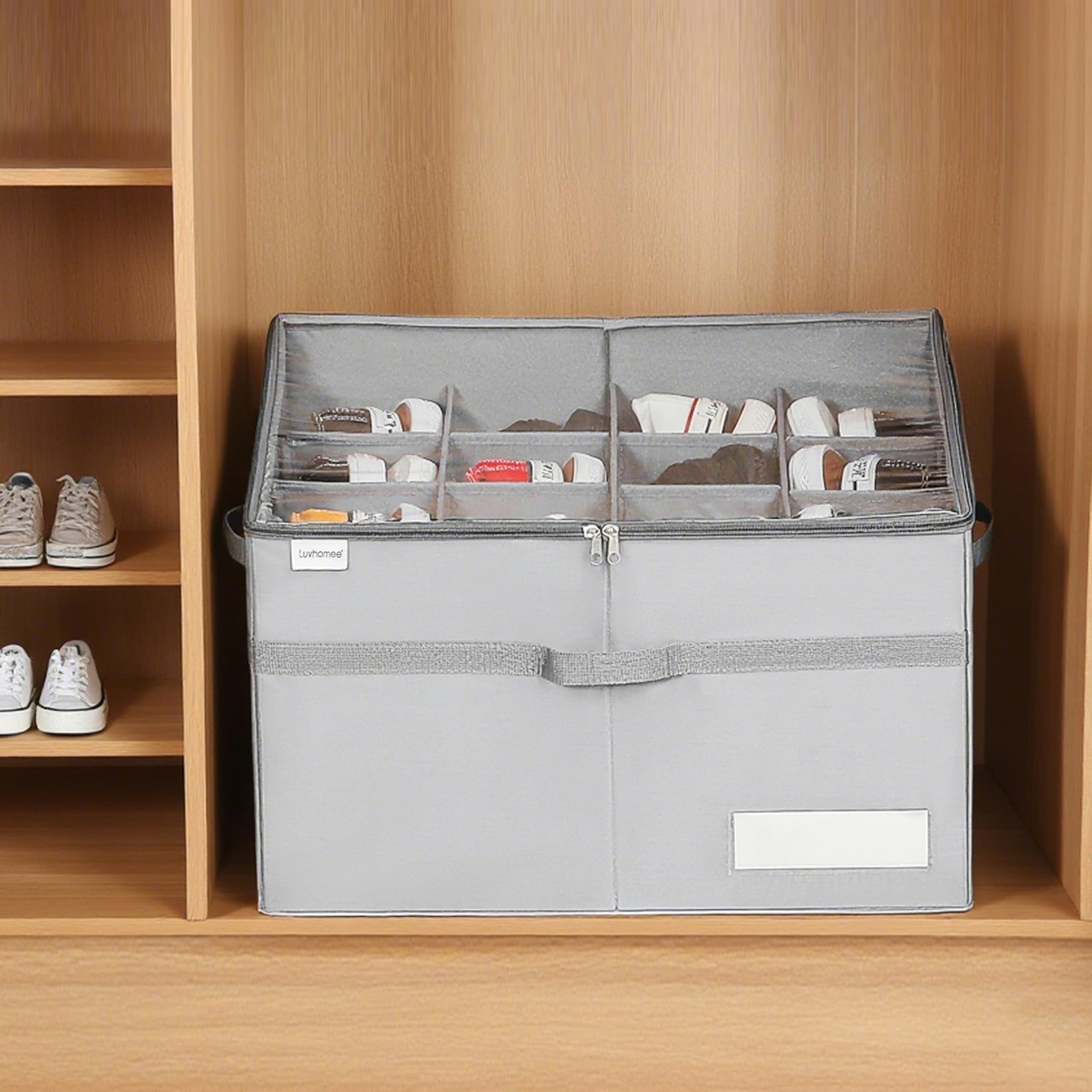 Luvhomee sturdy construction suited for bedroom, garage, or dorm storage.