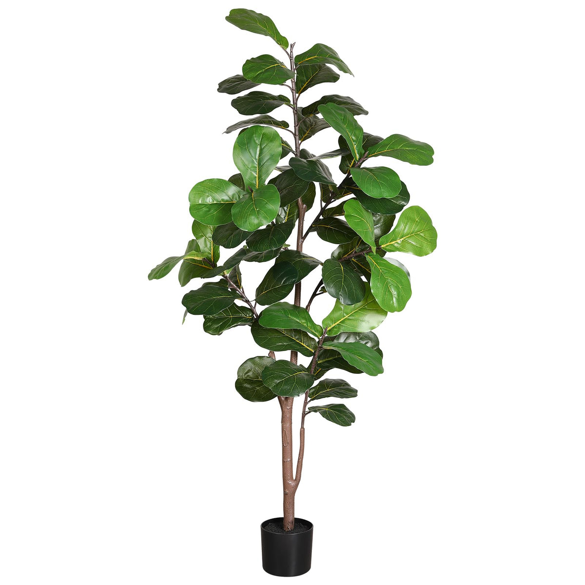 LUWENER 6ft artificial fiddle leaf fig tree with lifelike leaves for year-round decor
