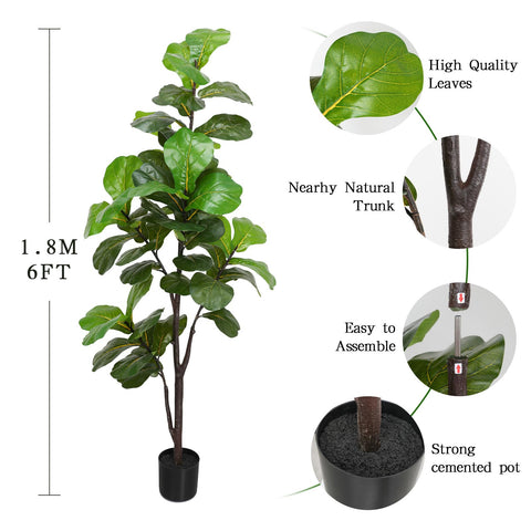 LUWENER black pot included for immediate display