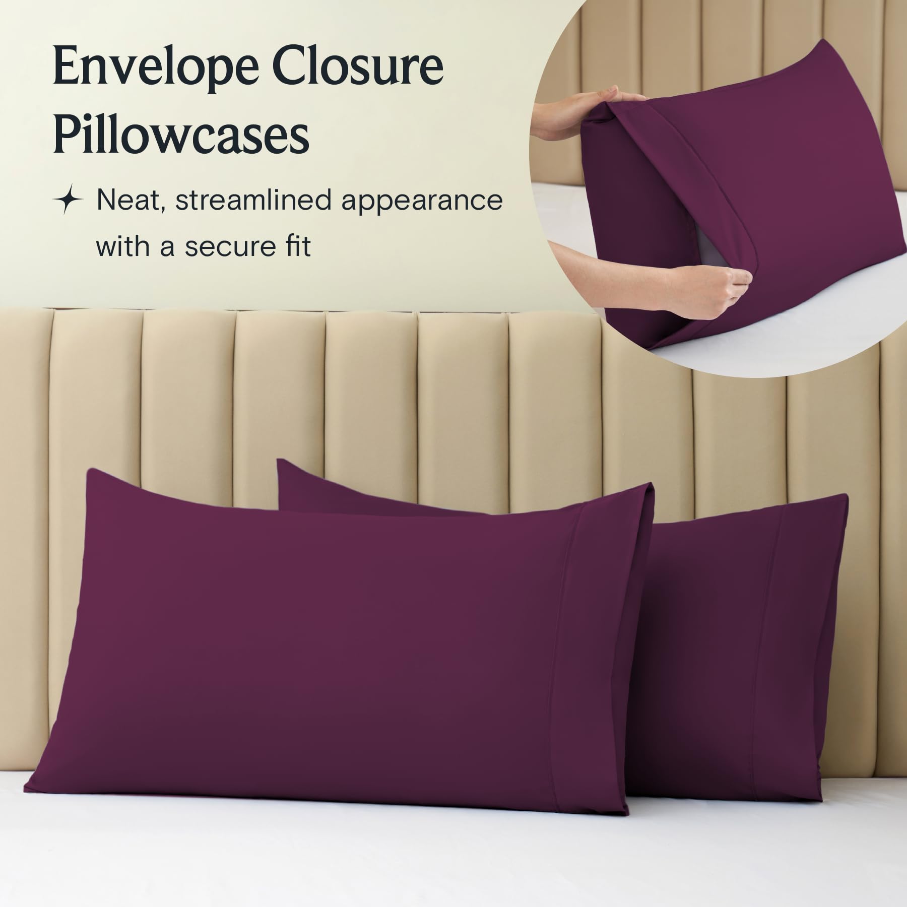 LuxClub soft microfiber texture delivers hotel-like softness.