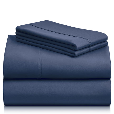 LuxClub 4pc queen sheets machine-washable for easy care