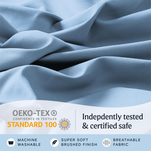 LuxClub breathable microfiber promotes cooler sleep while staying soft.