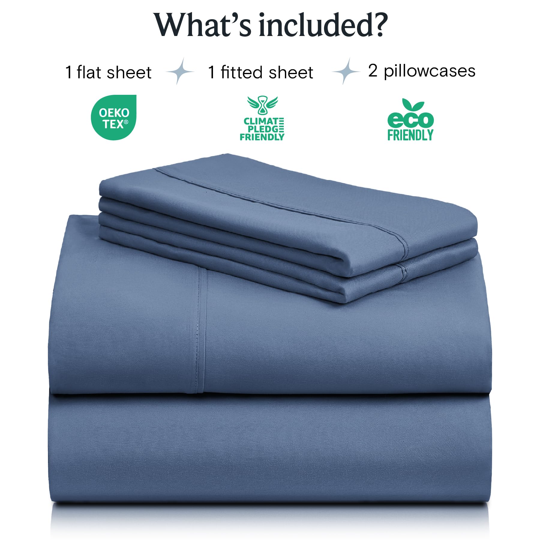 LuxClub breathable-microfiber sheets illustrate silky softness and easy care for busy households.