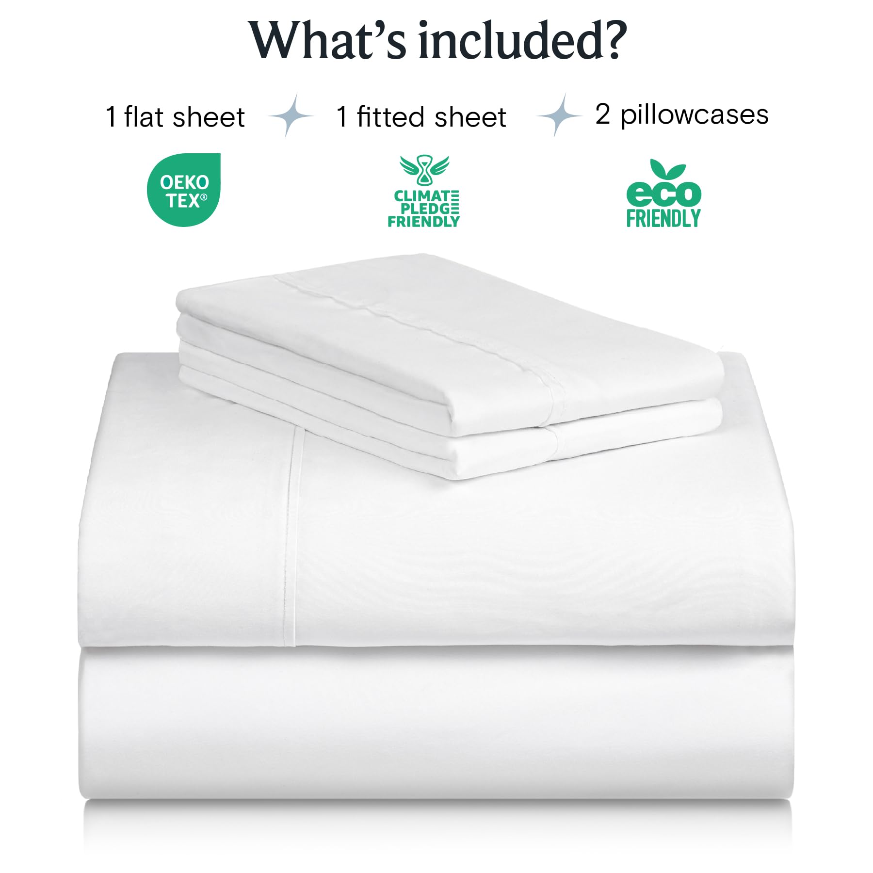 LuxClub deep-pocket fitted sheet stretches to fit thick mattresses.