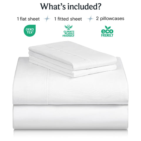 LuxClub deep-pocket fitted sheet stretches to fit thick mattresses.