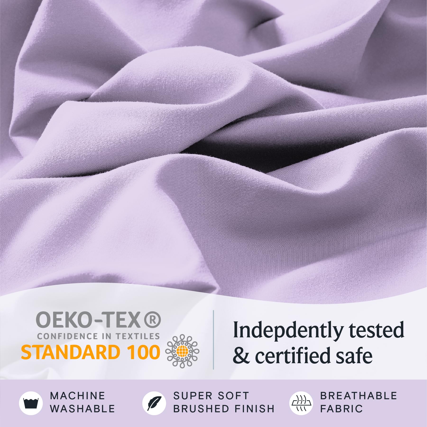 LuxClub fade-resistant anti-pill bedding preserves color and texture