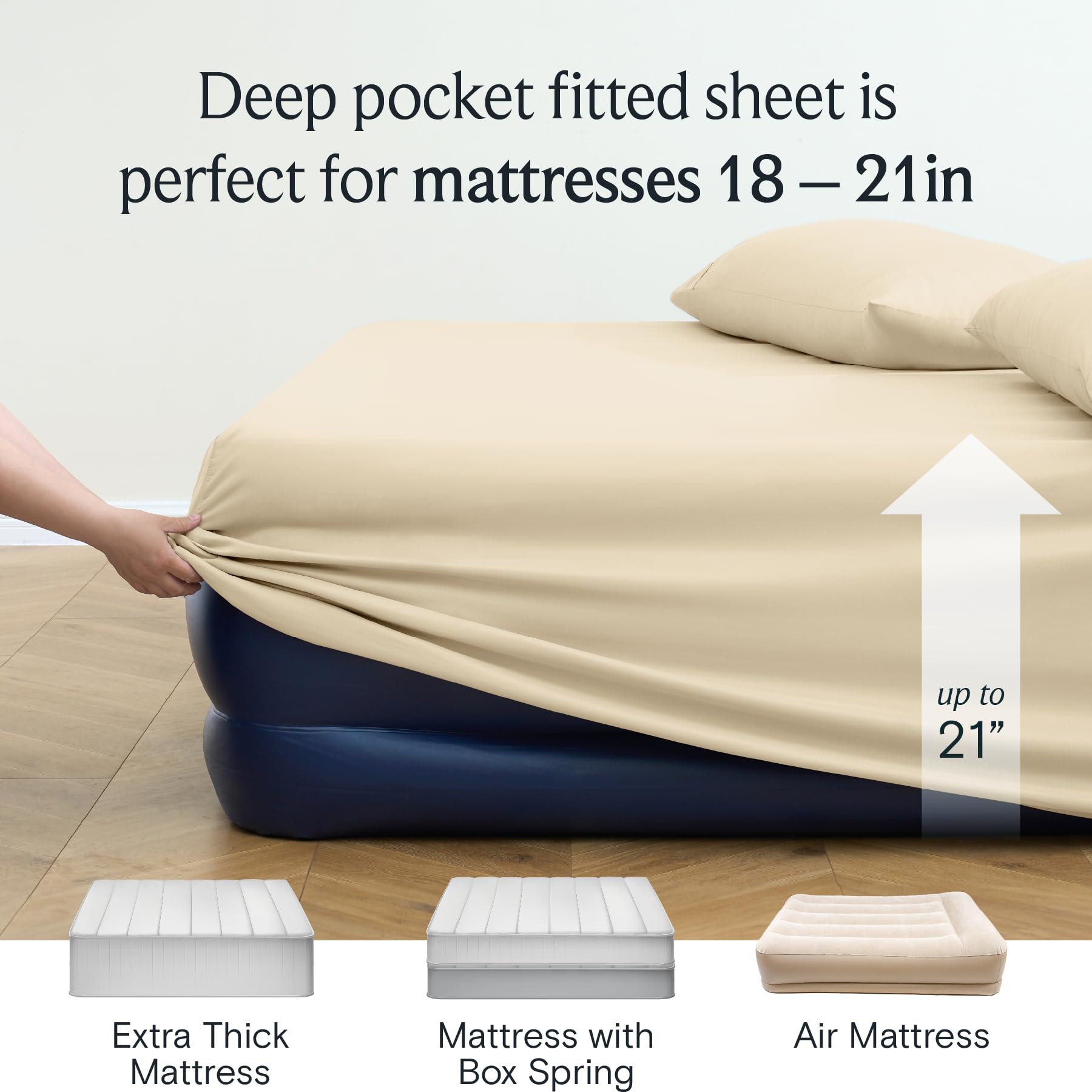 LuxClub machine washable bedding for easy, quick care