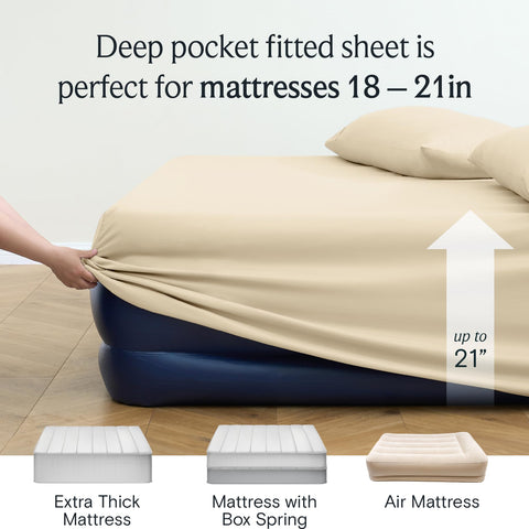 LuxClub machine washable bedding for easy, quick care