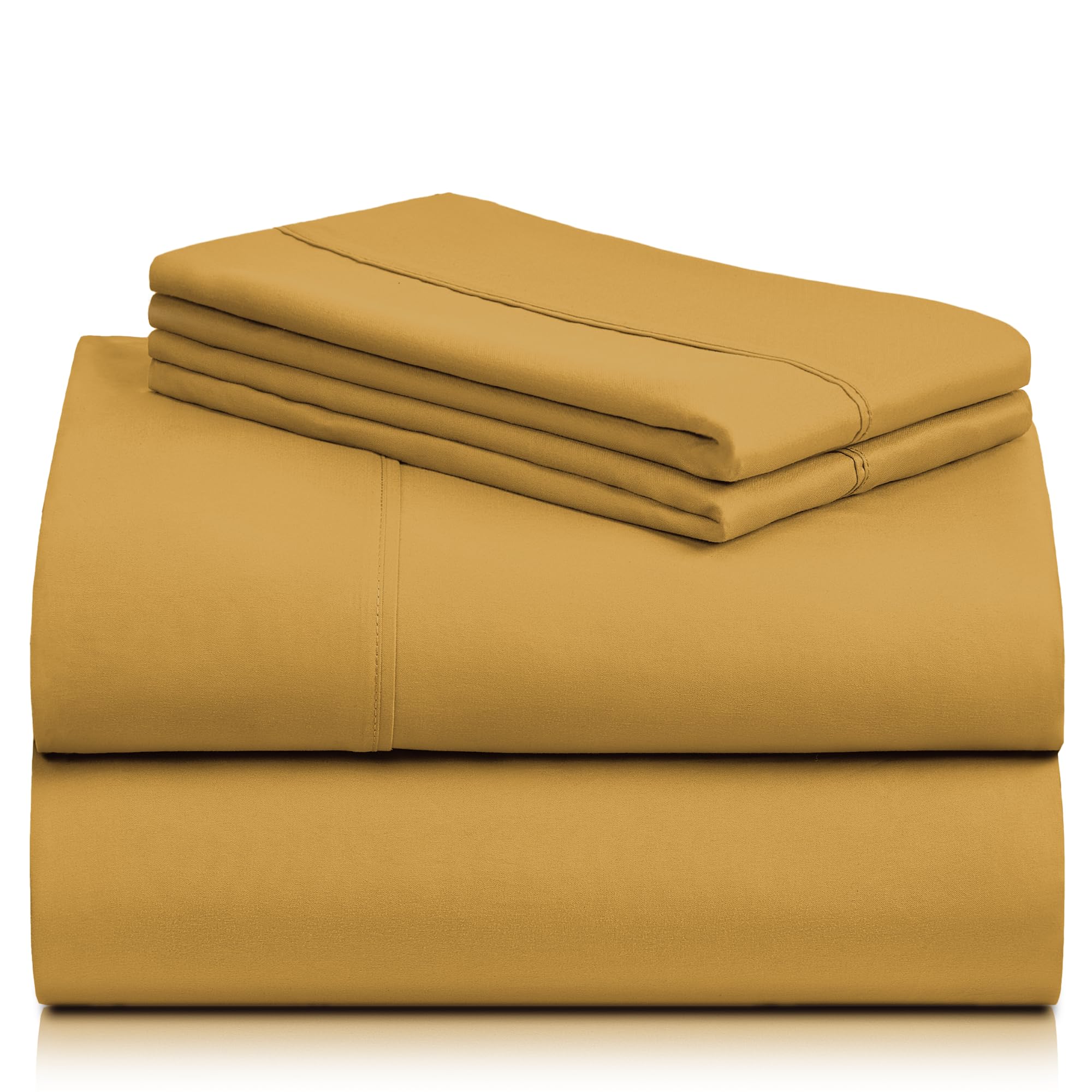 LuxClub Medallion Gold queen bedding finish adds luxurious bedroom appeal