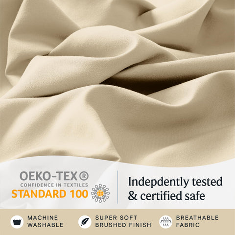 LuxClub microfiber bedding breathable and cooling on warm nights