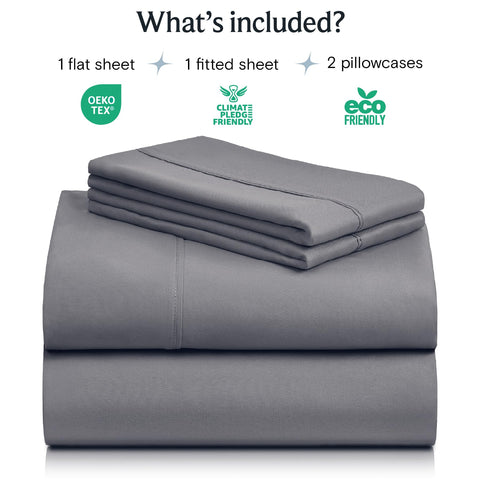LuxClub queen fitted sheet deep pockets 18 inches fit memory foam mattresses