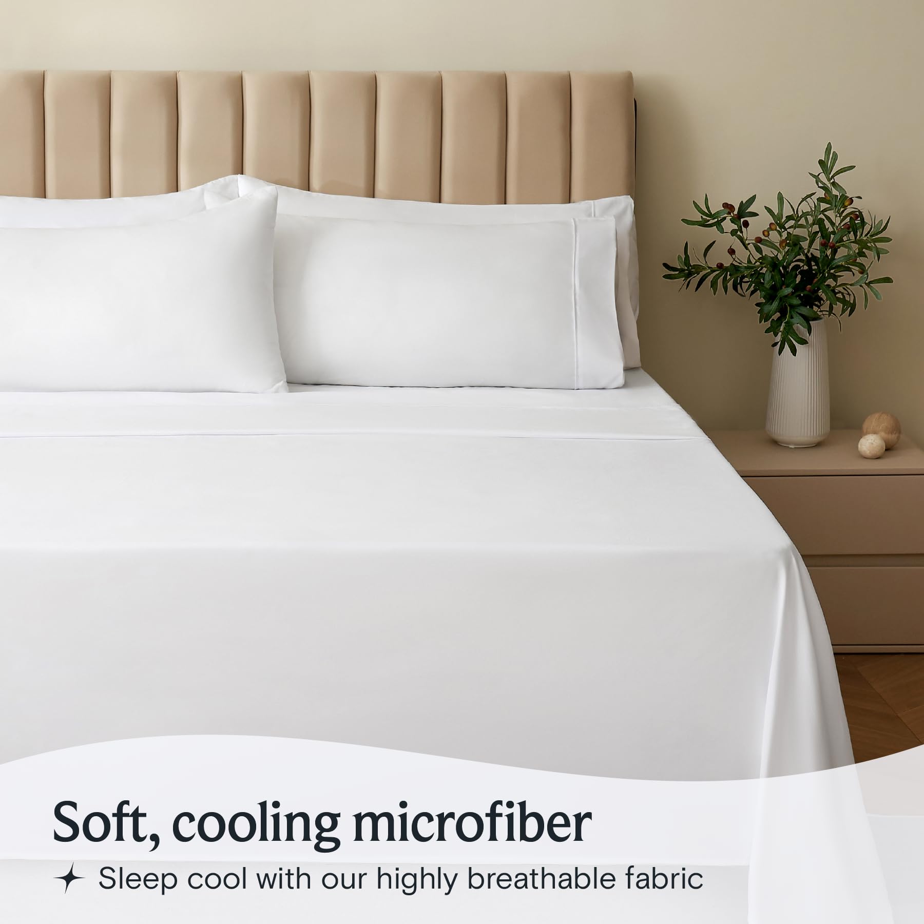 LuxClub pillowcase pair highlighting silky softness and wrinkle resistance.