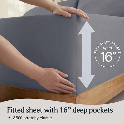 LuxClub queen sheets resist fading and pilling for long-lasting brightness