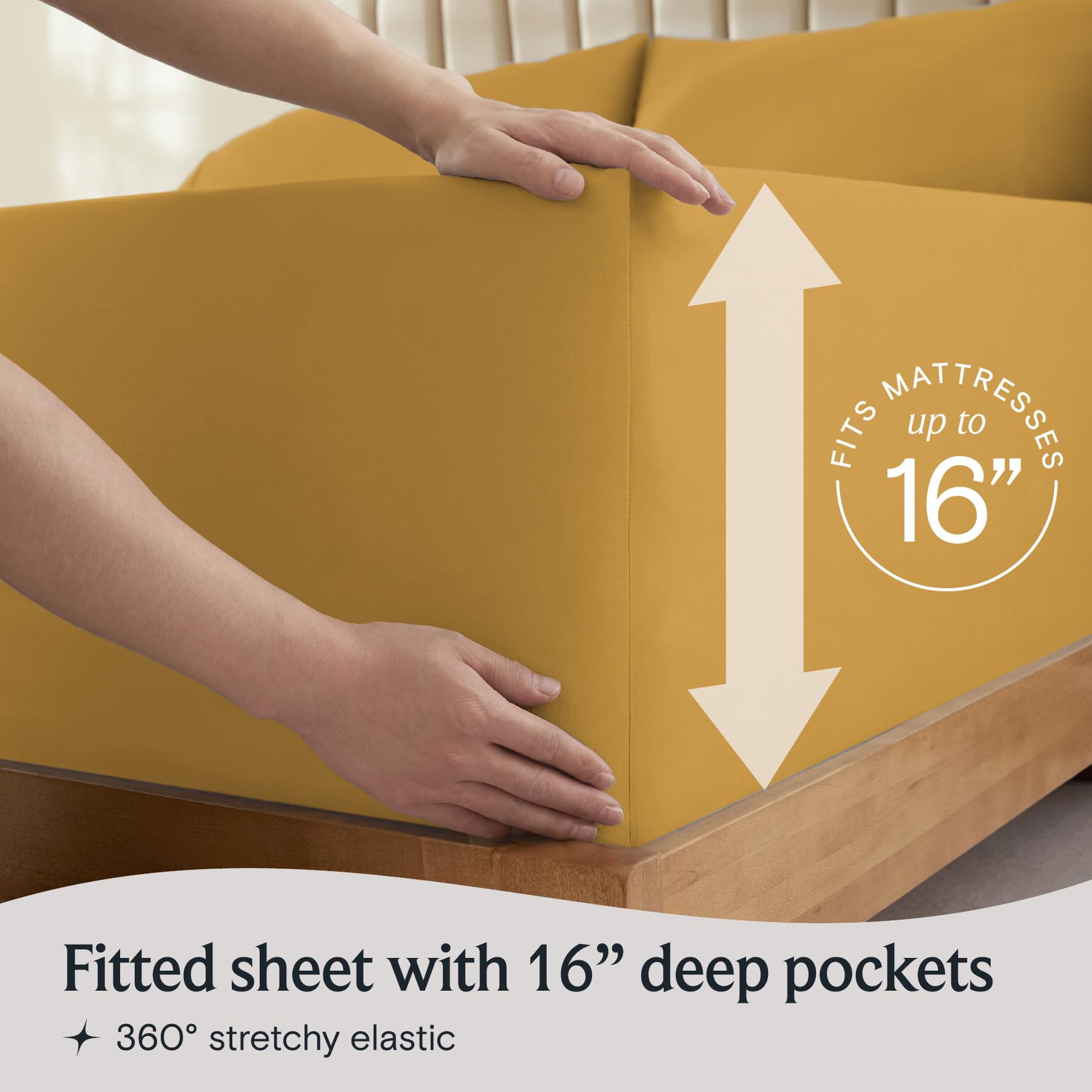 LuxClub machine-washable queen sheets shown with durable, easy-care fabric