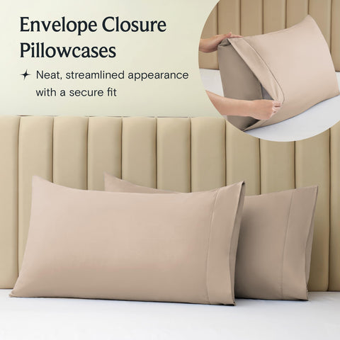 LuxClub pillowcase close-up highlighting smooth, silky finish