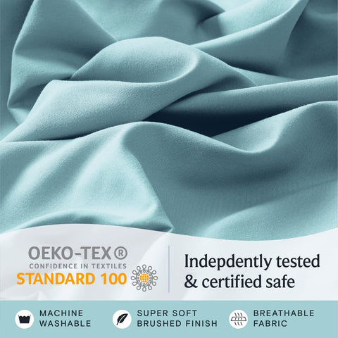 LuxClub breathable, temperature-controlled sheets support cool nights