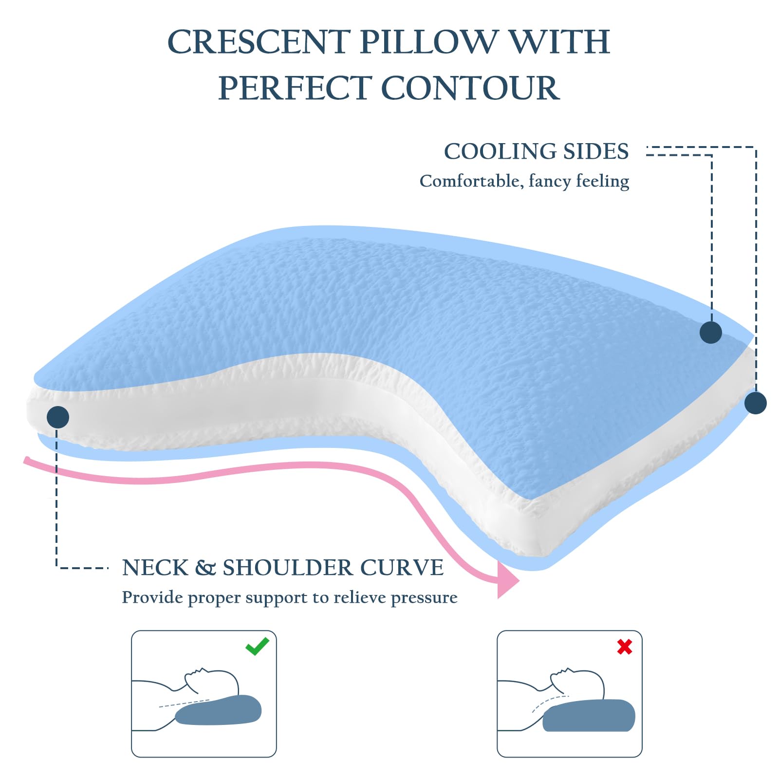 Luxe Linen adjustable-fill pillow height for personalized support