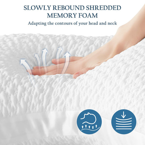 Luxe Linen multi-purpose neck and shoulder pillow for multiple sleep positions