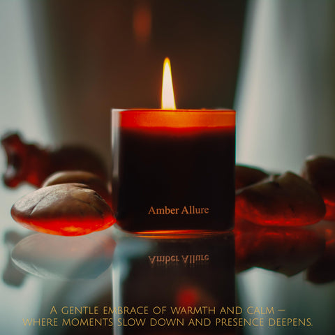 LUXEHO candle trio display balances scents for spa-like relaxation