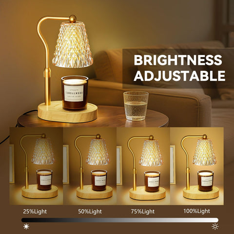 Luxmore candle warmer lamp height adjustable stand fits various candle heights