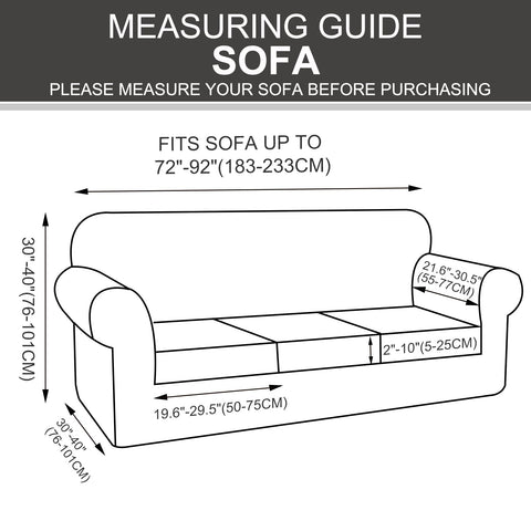 Luxshare Home easy-install slipcover; machine washable in cold water