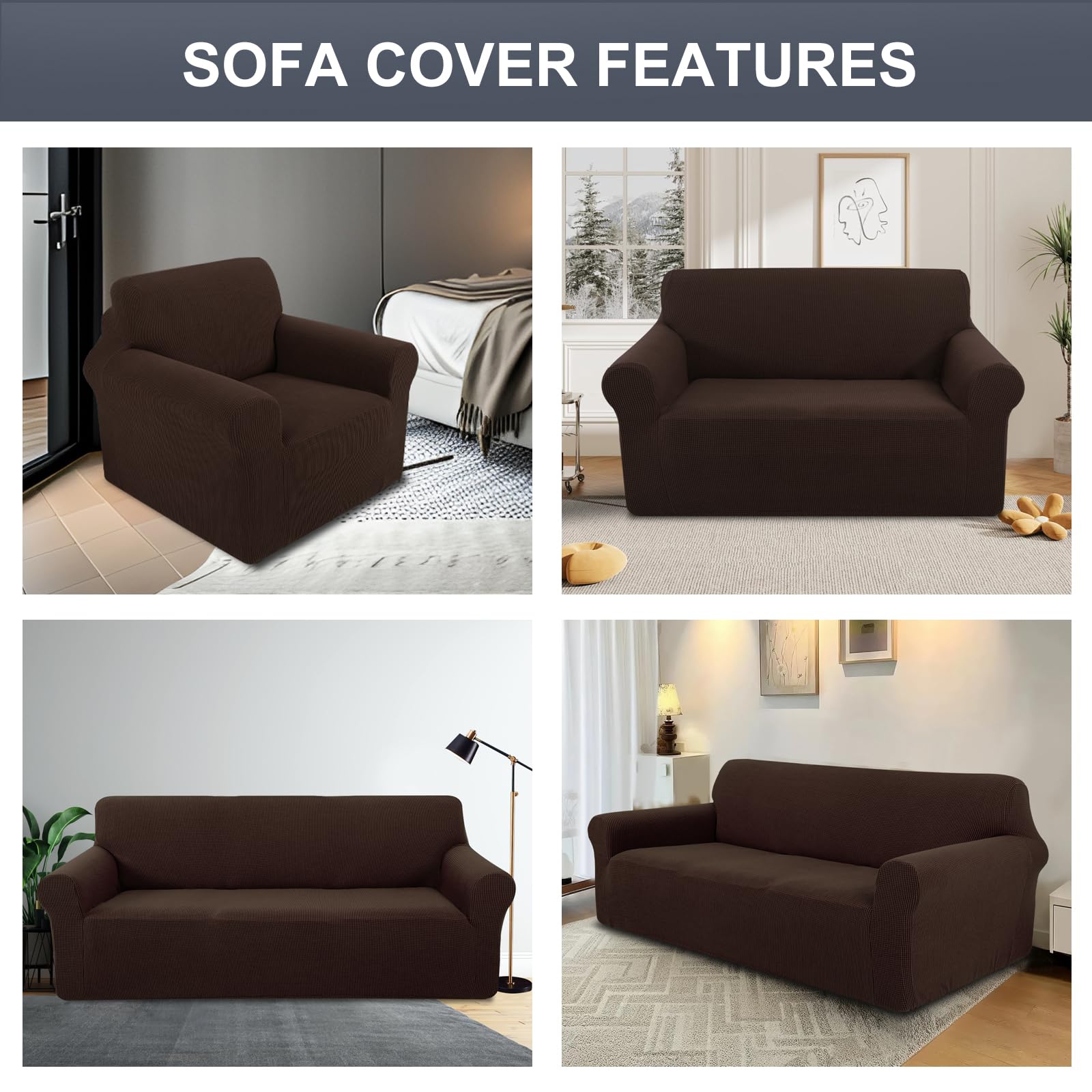 Luxshare Home kids and pets friendly slipcover reduces worry about messes