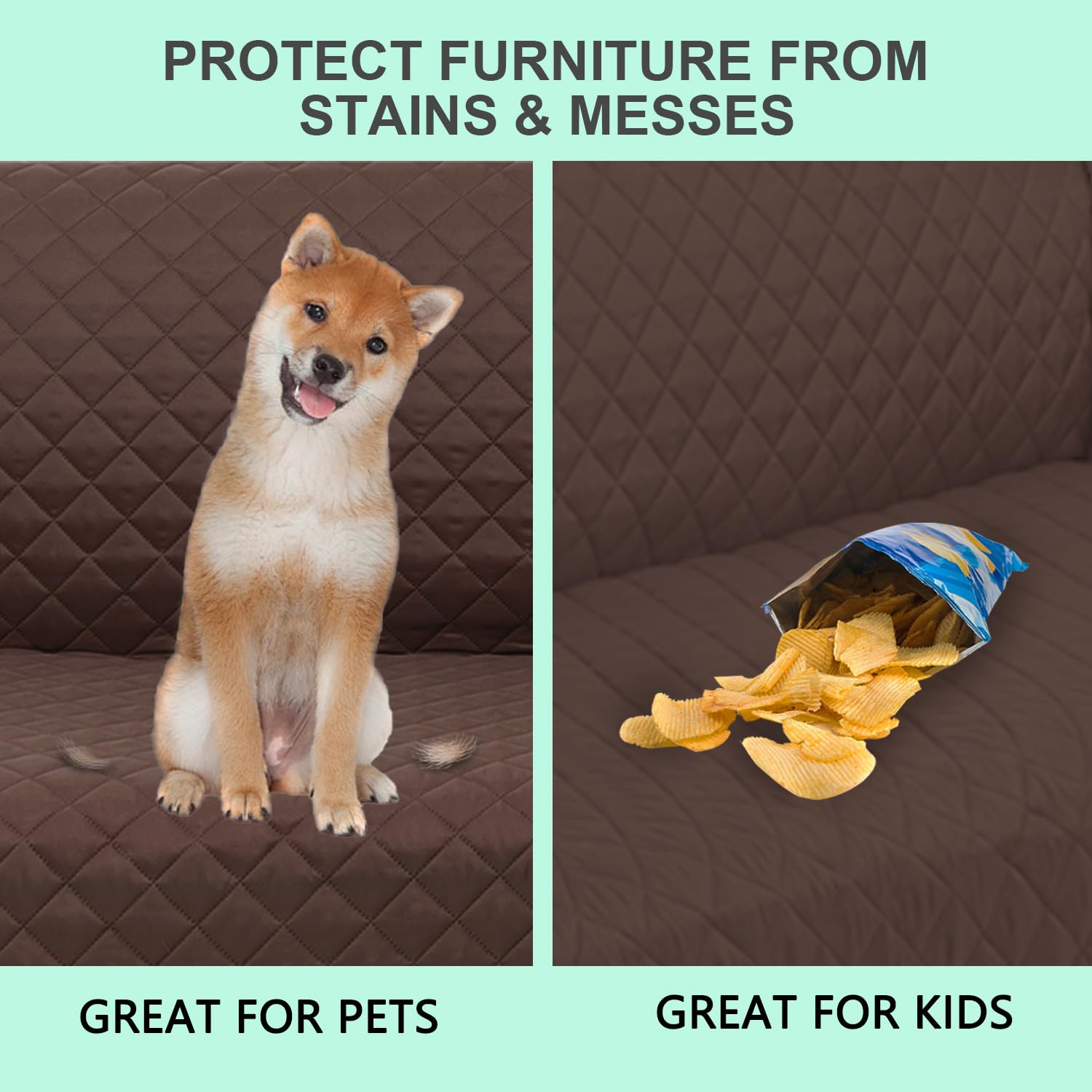 Luxshare Home non-slip foam anchors help the cover stay in place