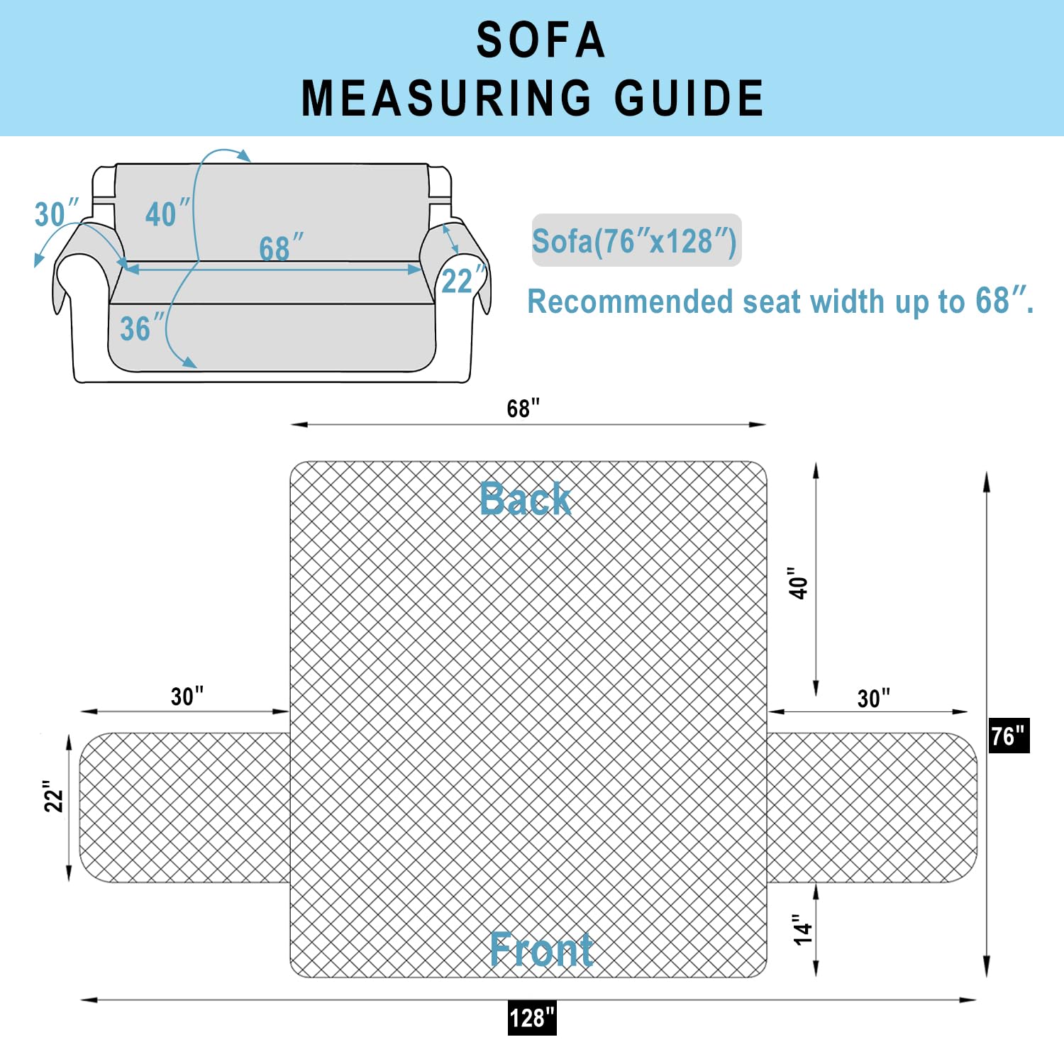 Pet-friendly Luxshare cover reduces fur and mess on the sofa