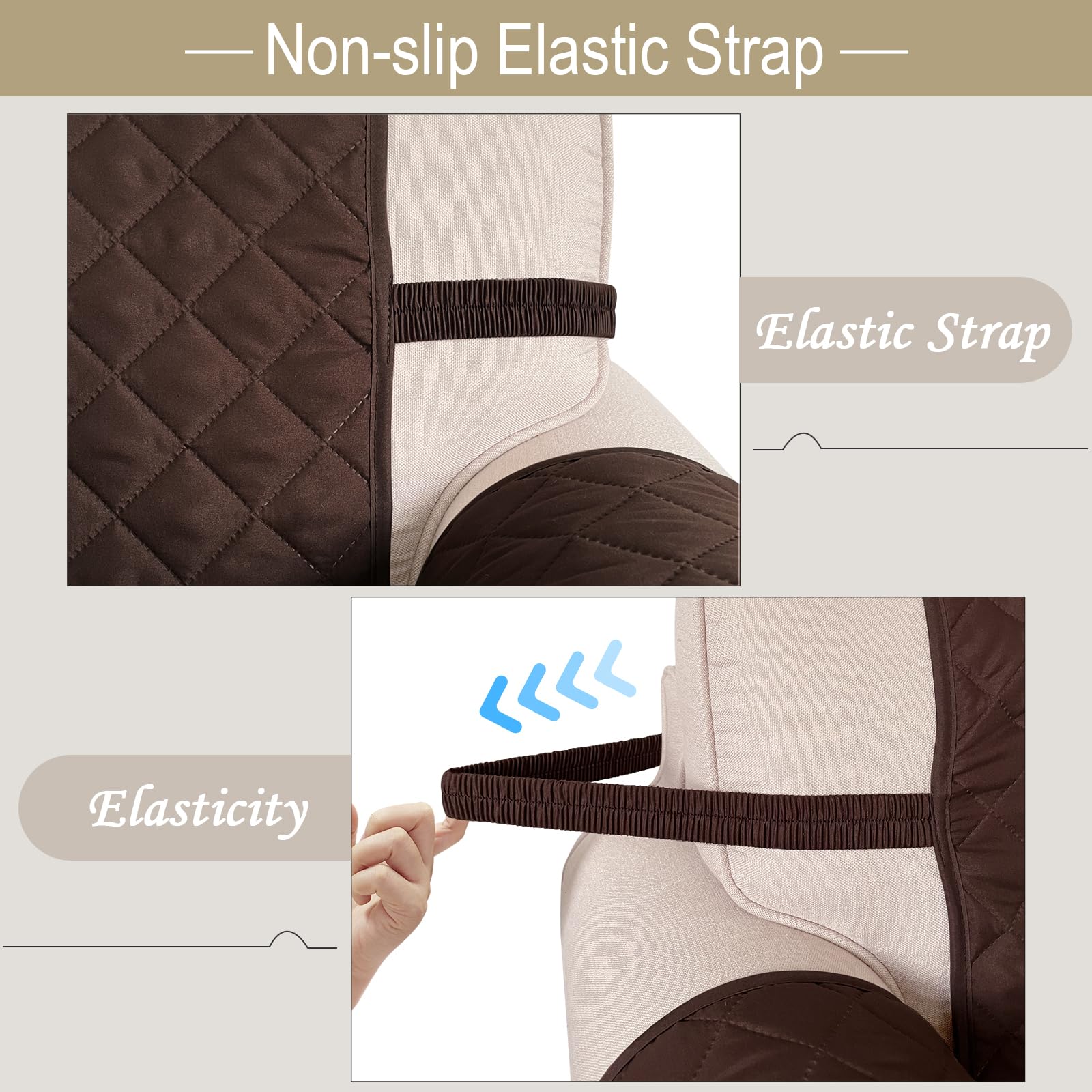 Luxshare Home machine washable loveseat cover at 30°C for easy cleanup