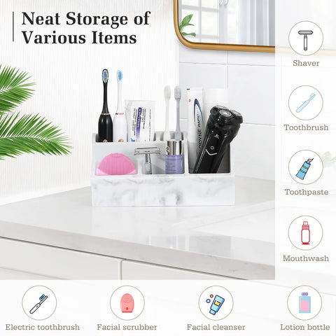 Luxspire bathroom organizer side compartment neatly holds hand soap dispenser